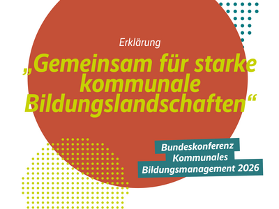 Cover der Erklärung Gemeinsam für starke kommunale Bildungslandschaften